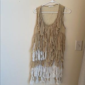 Blu Pepper Fringe Dress-size L